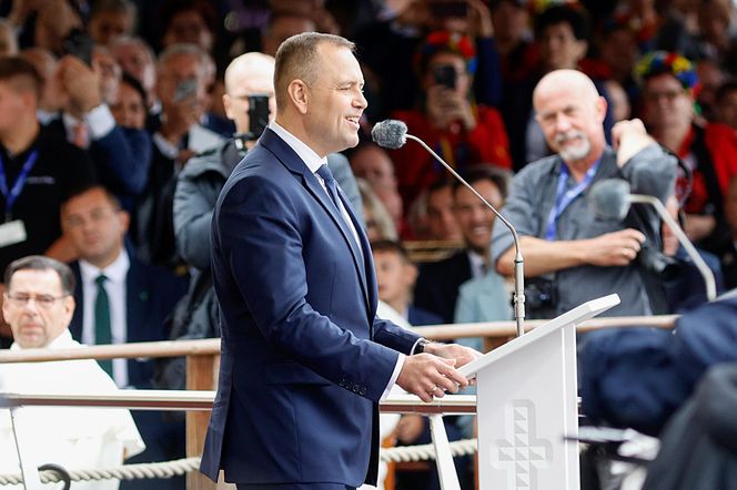 Prezydent na dożynkach.