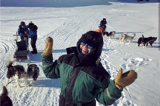 Kwaśniewska na Spitsbergenie