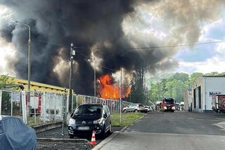 Ogromny pożar toksycznych odpadów w Zielonej Górze