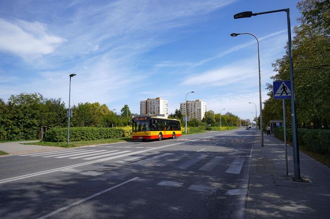 Warszawa. Przejście dla pieszych na ul. Woronicza