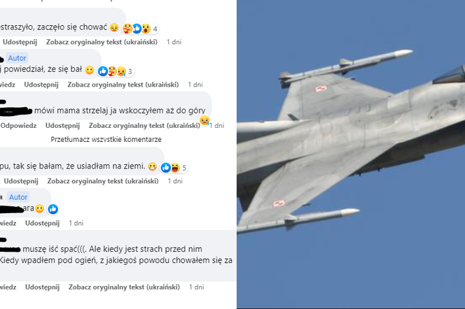 F 16 wystraszył Ukraińców