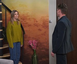 Pierwsza miłość, odcinek 4005. Oskar (Filip Gurłacz), Kalina (Magdalena Wieczorek)