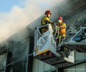  Kawle. Pożar zakładu przetwórstwa drobiowego. 120 strażaków walczy z żywiołem w czwartek, 14 sierpnia. Jeden z nich zaginął [ZDJĘCIA]