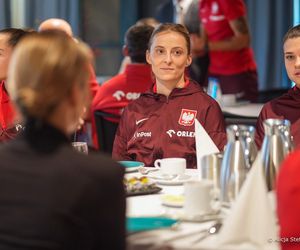 Marta Nawrocka spotkała się z reprezentacją Polski kobiet