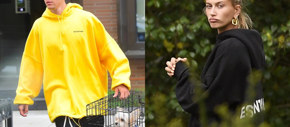 Justin Bieber i Hailey Bieber z psem