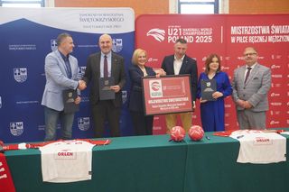 Konferencja w sprawie MŚ piłkarzy ręcznych U-21 w Kielcach