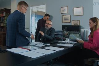 M jak miłość odc. 1686: Anita (Melania Grzesiewicz), Kamil (Marcin Bosak), Adam Werner (Jacek Kopczyński), Piotrek (Marcin Mroczek)