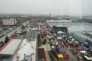 Widok na Targi Kielce i okolice z wieży Sigma