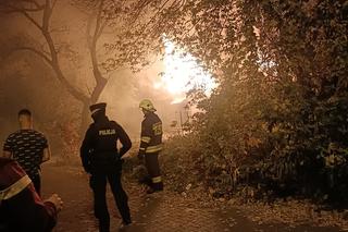 Pozar domu przy ul. Odlewniczej