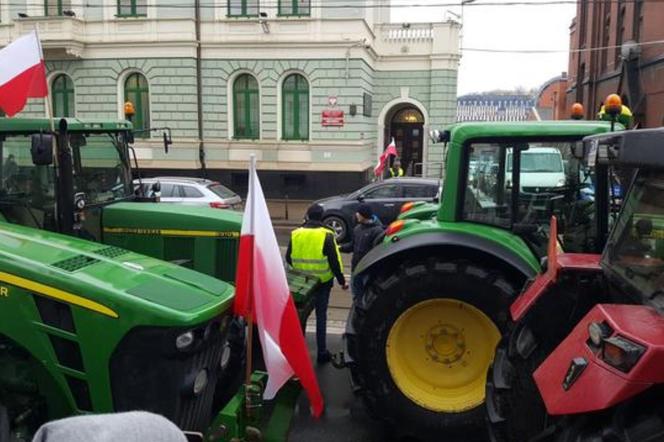 Protest rolników w Bydgoszczy