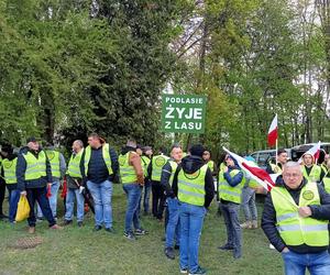 Protest branży drzewnej w Białymstoku - 16 kwietnia 2024
