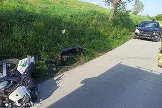 Młody motocyklista zderzył się z osobówką. Dramat pod Nowym Sączem