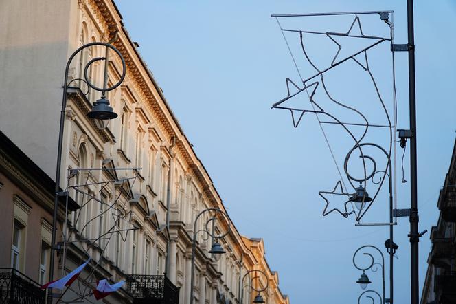 ozdoby świąteczne na ulicach- Kielce