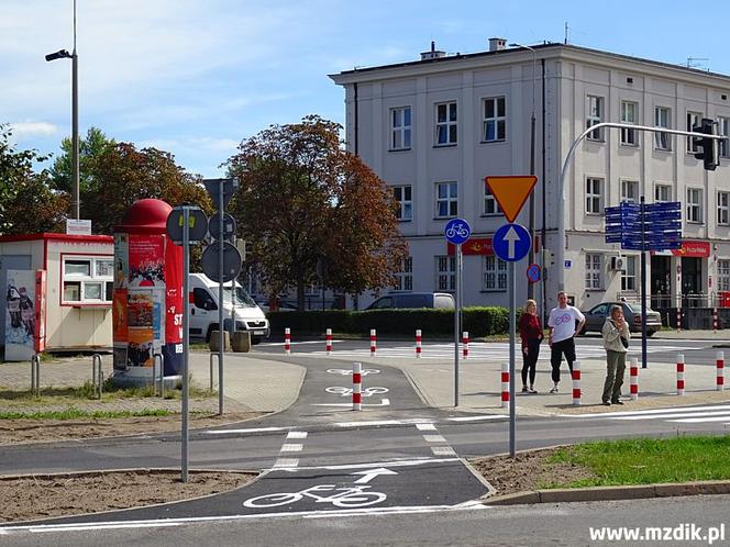Ścieżka rowerowa na ul. Beliny-Prażmowskiego