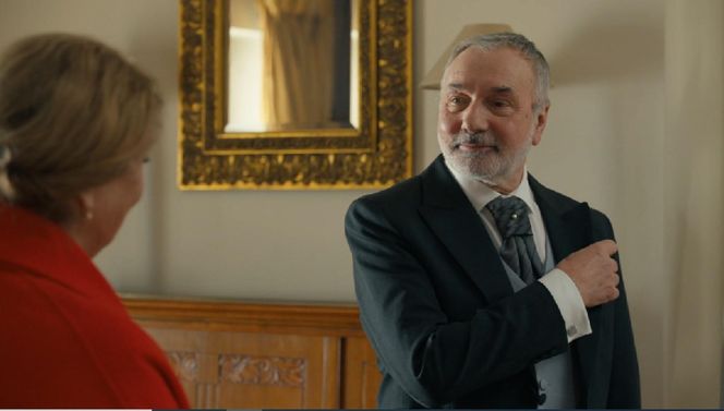 Barwy szczęścia, odcinek 3173. Józefina (Elżbieta Jarosik), Andrzej (Leon Charewicz)