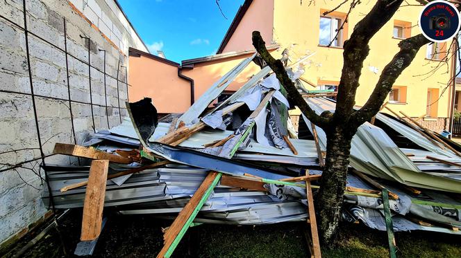 Dudley sieje zniszczenie w Warszawie. Powyrywane drzewa runęły na auta