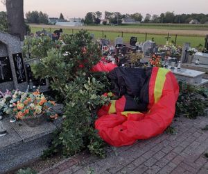 Straszna śmierć pilota. Spadł na cmentarz