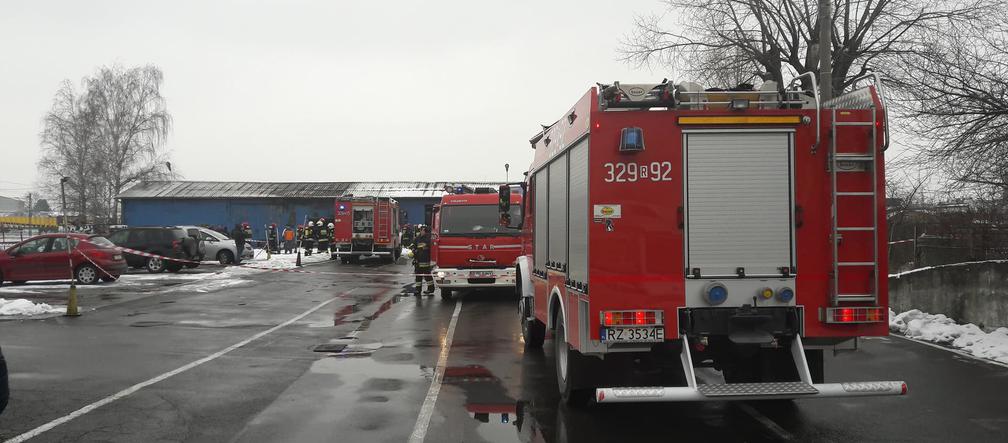 Pożar przy Gołębiej w Rzeszowie