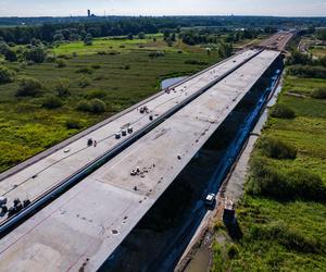 Plac budowy S1 Oświęcim - Dankowice w sierpniu 2024