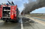 Pożar autokaru na autostradzie A2. Dzieci jechały nim na wycieczkę do Warszawy