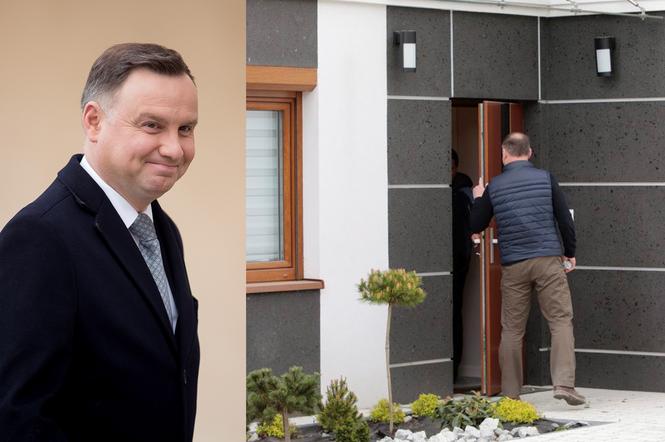 Prezydent Andrzej Duda w nowej willi