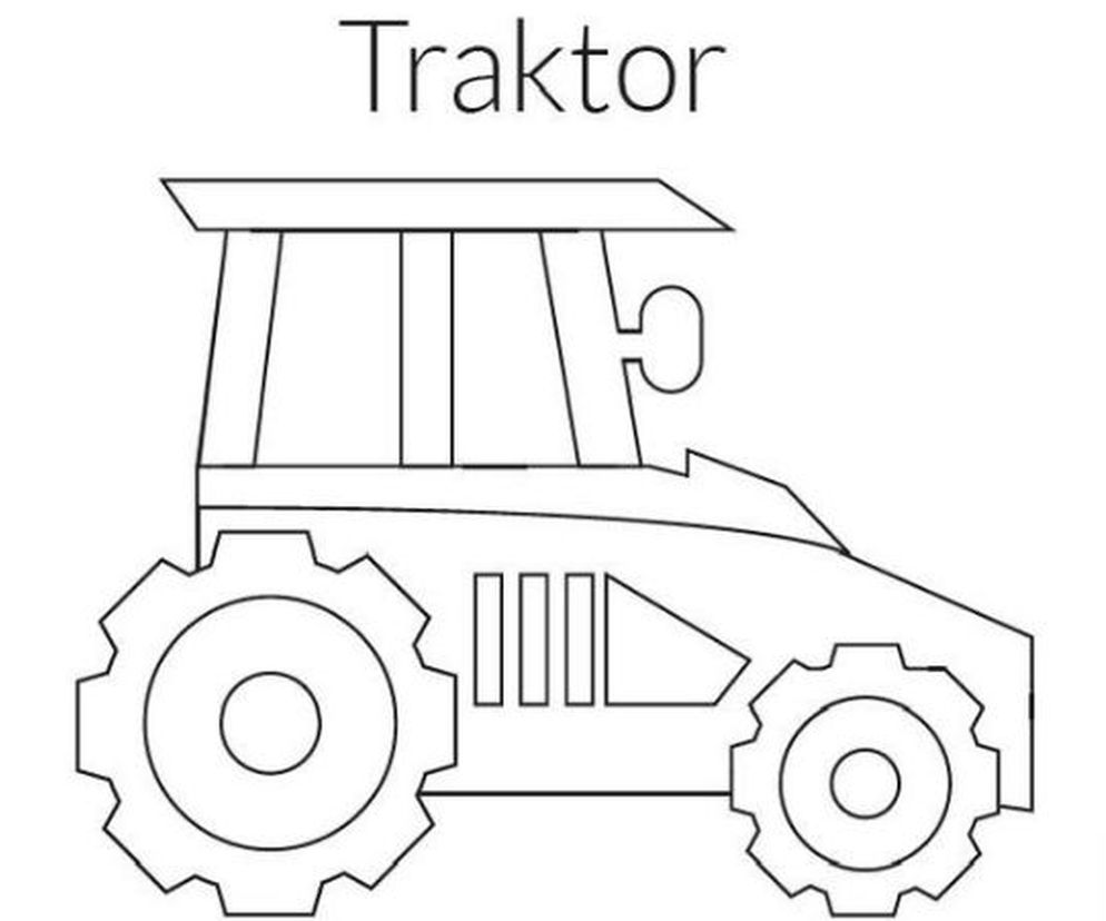 Kolorowanka Traktor 1