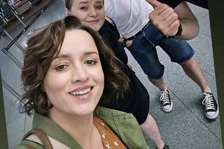 Pierwsza miłość na planie. Kacper (Damian Kulec), Paulina (Jowita Budnik), Laura (Katarzyna Maciąg), Arek (Dariusz Wieteska)