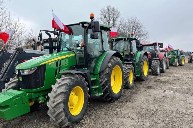Protest rolników 15 marca 2024 w Piaskach w woj. lubelskim. Jakim objazdem jechać? 