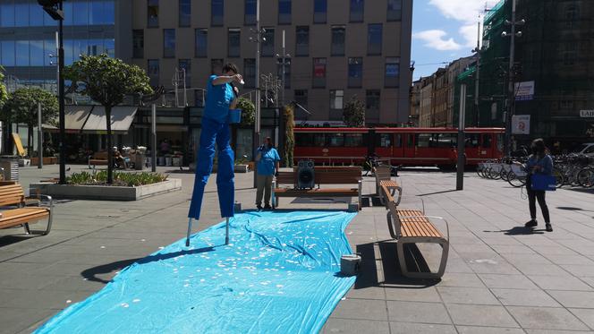 W Katowicach odbył się happening „Łapmy wodę” [WIDEO]