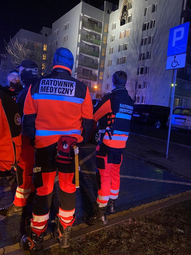 Warszawa. Pożar mieszkania na Majdańskiej. Pięć osób poszkodowanych