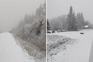 Pierwszy śnieg w Bieszczadach już spadł. Niezwykłe zimowe widoki 