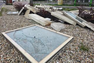 Odpady w centrum Krępy