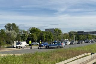 Blokada na moście Siekierkowskim (7.05.2025)