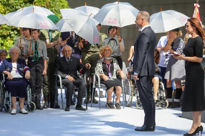 Andrzej Duda na Obchodach 80. rocznicy wybuchu Powstania Warszawskiego