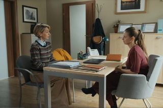 Barwy szczęścia, odcinek 3191. Malwina (Joanna Gleń), Gabrysia (Marta Juras)