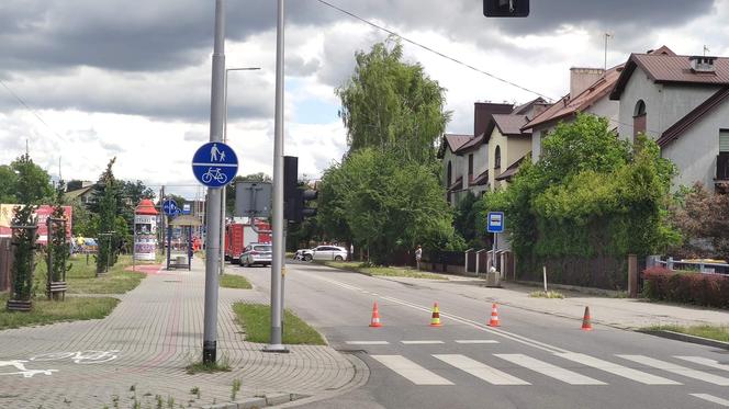 Wypadek na skrzyżowaniu Romanowicza i Parkowej w Tarnowie