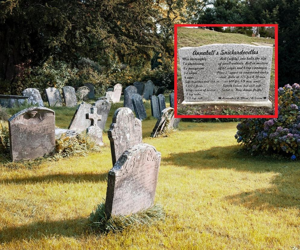 Tiktokerka poszukuje przepisów kucharskich umieszczonych na grobach