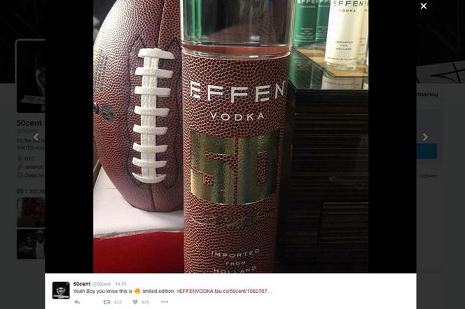 Super Bowl 2016 - 50 Cent i jego drink