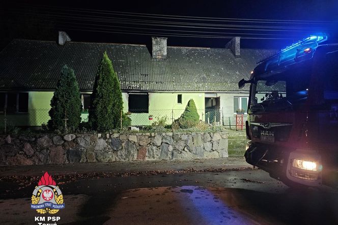 Tragiczny finał pożaru w Głuchowie pod Toruniem. Kobieta nie żyje