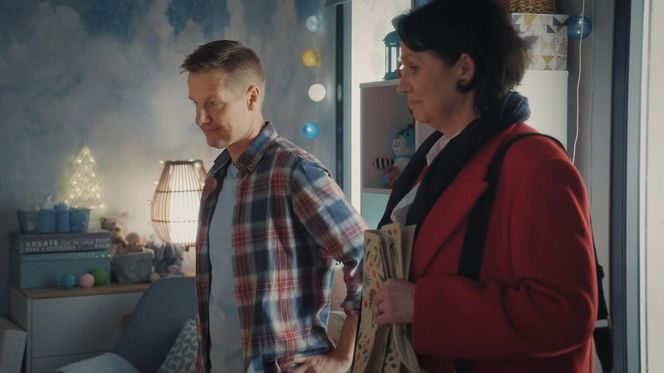 M jak miłość odc. 1852. Paweł (Rafał Mroczek), Marysia (Małgorzata Pieńkowska)