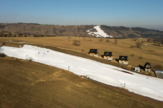 Mało śniegu na Podhalu