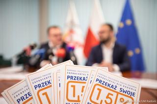 Władze miasta apelują: Swoje półtora procent podatku przekaż organizacjom z Radomia. 