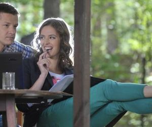 M jak miłość. Piotrek (Marcin Mroczek), Monika (Anna Wendzikowska)