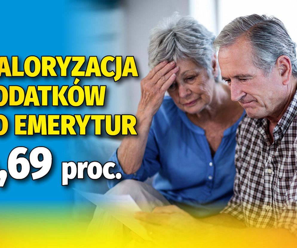 Waloryzacja dodatków do emerytur 4,69 proc.
