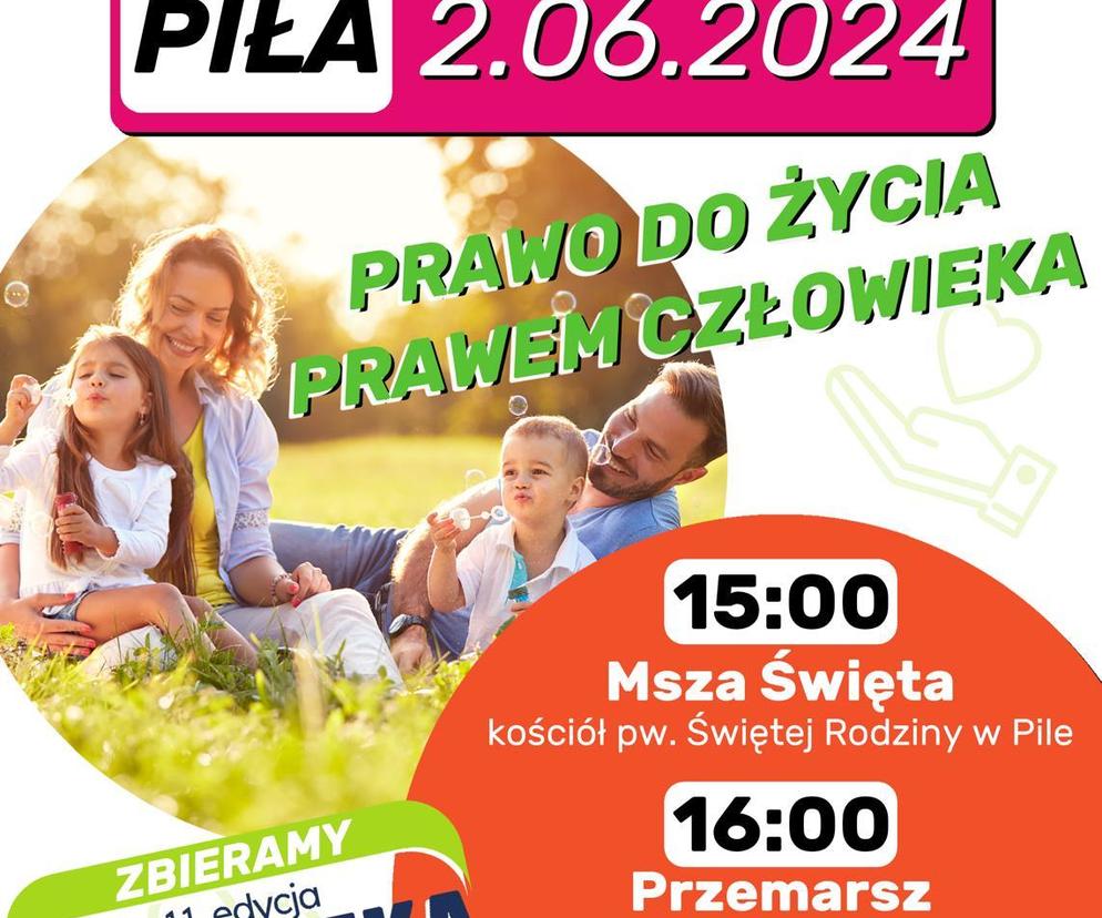 Marsz dla Życia i Rodziny 2 czerwca w Pile