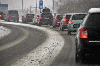 Poniedziałkowa zima zaskoczyła gorzowskich kierowców
