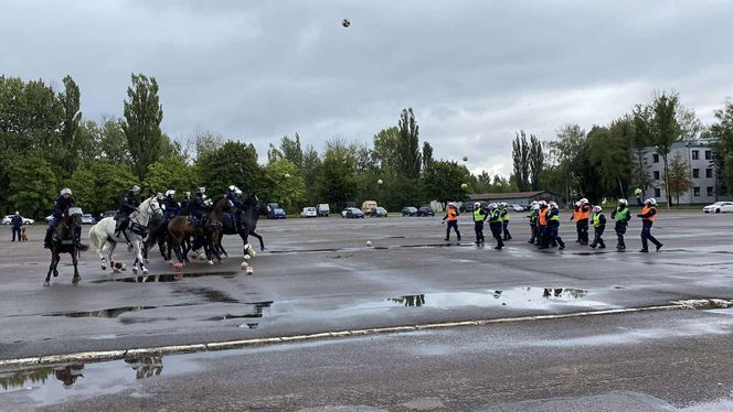 Ćwiczenia policjantów i strażników miejskich