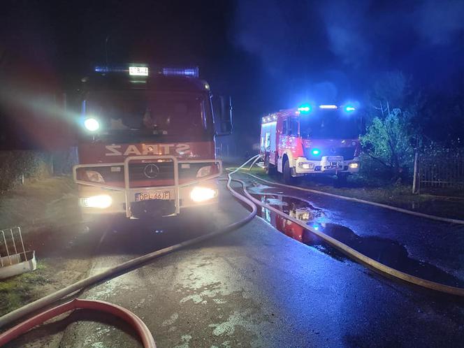 Pożar w Kłobuczynie na Dolnym Śląsku