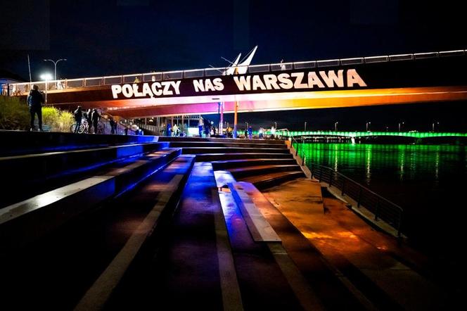 Nowa kładka pieszo-rowerowa w Warszawie - otwarcie