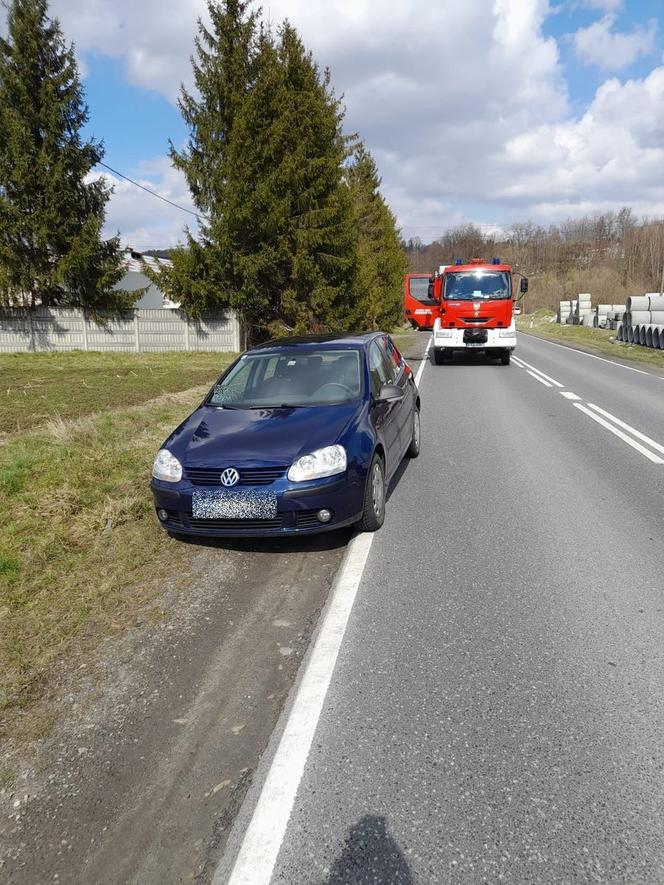 Groźny wypadek w Zborowicach. Lądował helikopter LPR